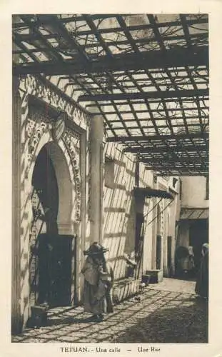 Morocco Tetouan street view ethnic types and scenes