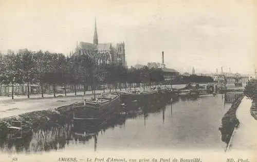 France Amiens Port d'Amont vue prise du Pont de Beauville