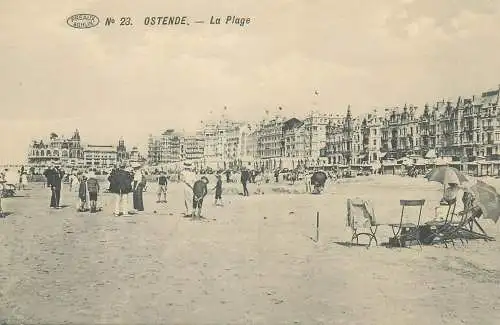 Belgium Oostende la plage