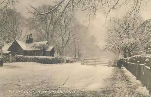 England Dulwich Old Toll Gate winter day