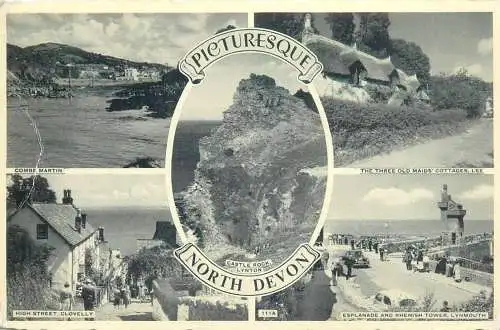 England picturesque North Devon multi view