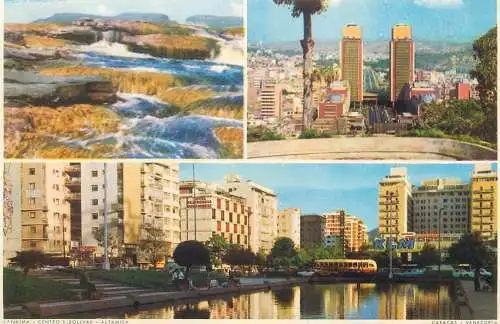 Postcard America Venezuela Caracas centro Simon Bolivar