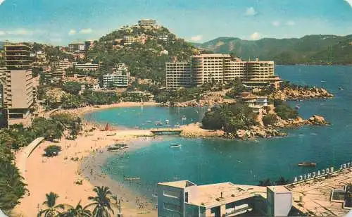 Postcard America Mexico Playas Caleta Y Caletilla the morning beaches 1971