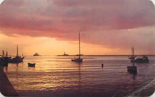 Postcard America Mexico Bonito Amanecer en Veracruz 1965