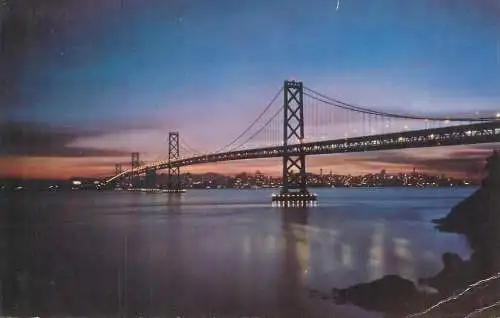 Postcard USA United States CA - California > San Francisco Oakland Bay bridge 1965