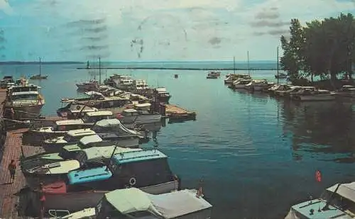 Postcard USA United States New York Yacht club 1965 Plattsburg