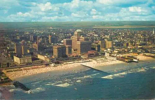 Postcard USA United States NJ - New Jersey > Atlantic City 1963 coastal aerial