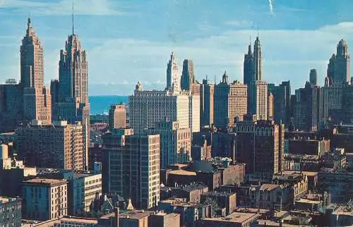 Postcard USA United States IL - Illinois > Chicago skyline