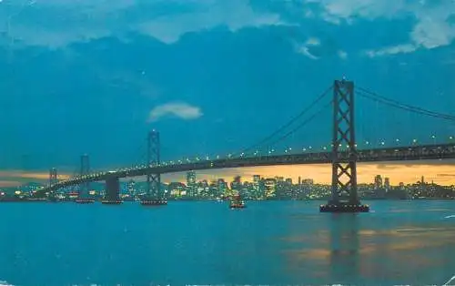 Postcard USA United States California > San Francisco bridge 1969