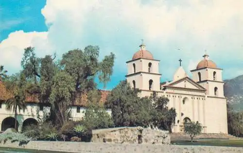 Postcard USA United States CA - California > Santa Barbara mission