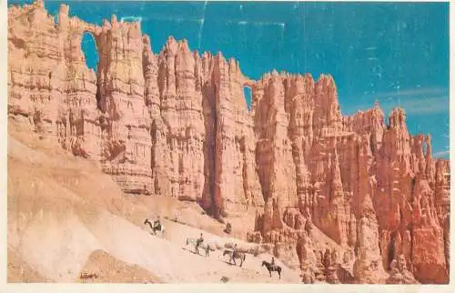 Postcard USA United States UT Utah Wall of windows 1968 Bryca Canyon