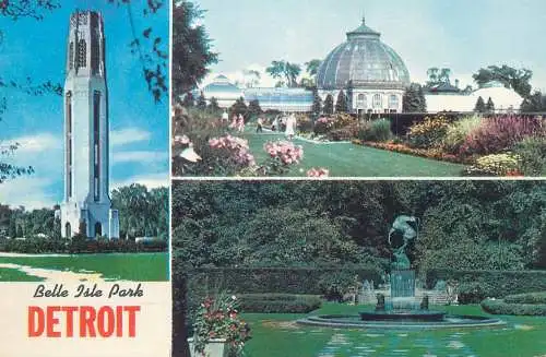 Postcard USA United States MI - Michigan > Detroit Belle Isle Park