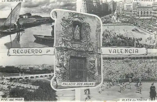 Postcard Spain Valencia multi view