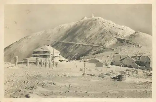Postcard Poland Krkonoše National Park Snezka