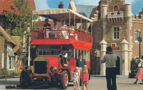 Postcard USA Walt Disney World Resort  Bay Lake, Florida double bus