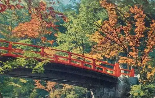 Postcard Japan Miyajima National Park autumn view