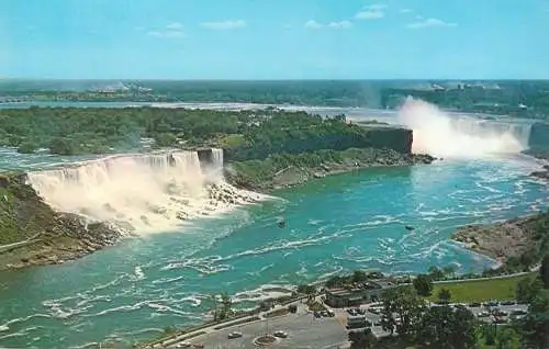 Postcard USA Niagara falls from Oneida Tower 1970