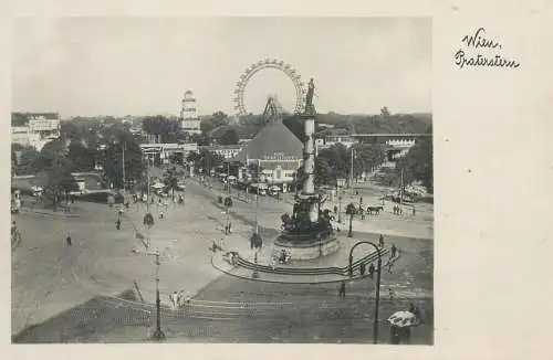 Postcard Austria Wien Prater amusement park