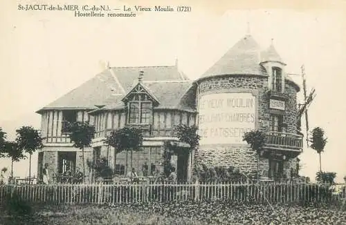 Postcard France St-Jacut de la Mer le vieux moulin hostellerie renommee