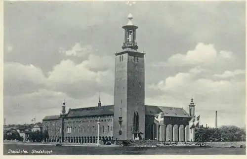 Postcard Sweden Stockholm stadshuset