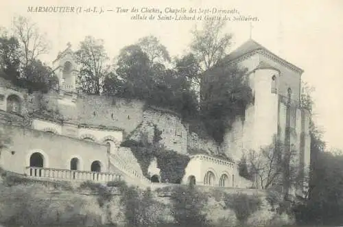 Postcard France Marmoutier tour des cloches chapelle des Sept-Dormants