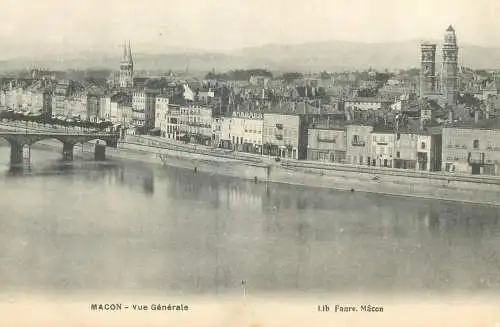 Postcard France Macon general vue