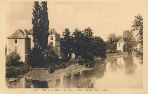 Postcard France Chatellerault les bords du Clain