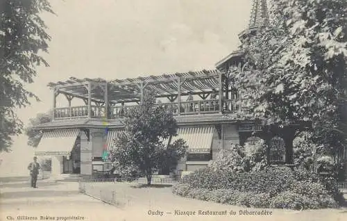 Postcard France Ouchy kiosque restaurant du debarcadere