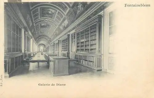 Postcard France galerie de Diane Fontainebleau