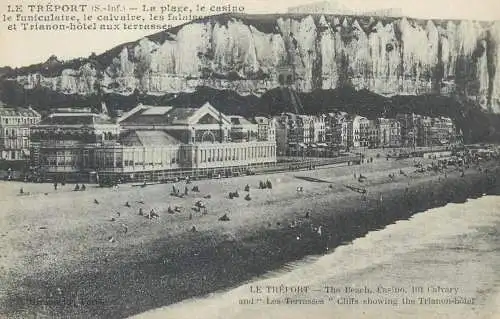 Postcard France Le Treport la plage
