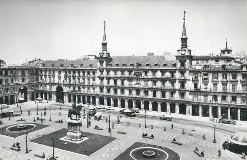 Postcard Spain Madrid Major square