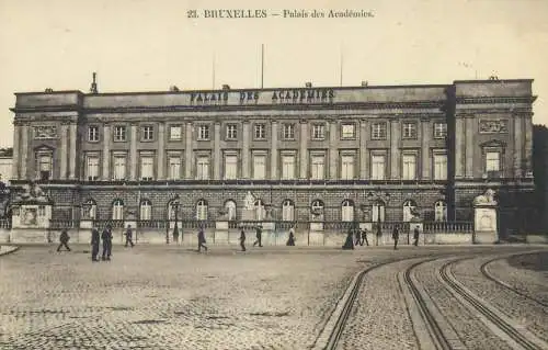 Postcard Belgium Bruxelles Palais des Academies