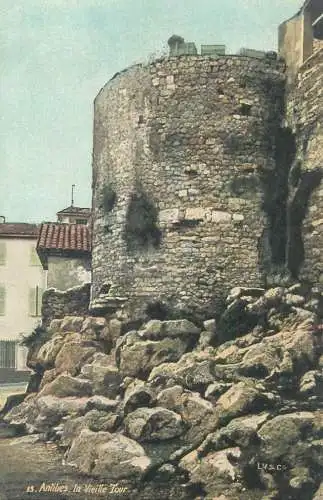 Postcard France Antibes la Vieille tour