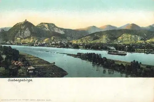 Postcard Germany Siebengebirge cruiseship