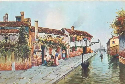 Postcard Uk England haouse boat and chanel place to identify
