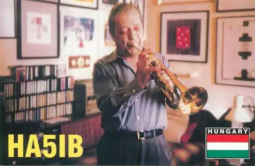 Radio amateur QSL card Hungary HA5IB