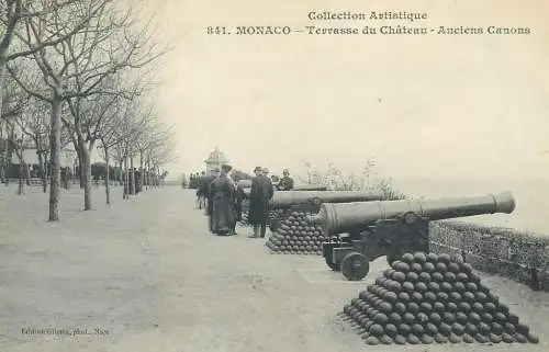 Monaco Terrasse du Chateau Anciens Canons Collection Artistique