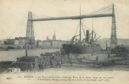 France Rouen transhipping bridge over Seine