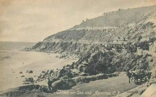 South Africa Cape Town Clifton-on-Sea and the Apostles coastal scenery