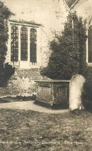 England Stoke Poges Gray's Tomb in "Country Churchyard"