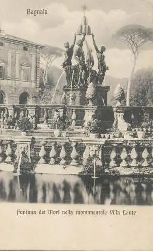 Italy Bagnaia Fontana dei Mori nella monumentale Villa Lante