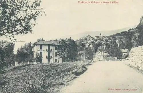 France Environs de Colmar. Route a Villars. Hotel Suisse