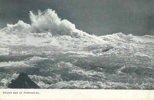 Wales Porthcawl rough sea