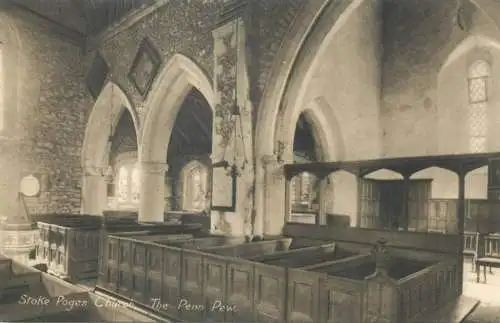 England Stoke Poges Church The Penn Pew