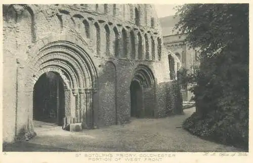 England Colchester Botolph's Priory west front partial view