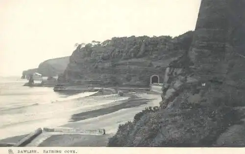 England Dawlish bathing cove beach and coastal scenery