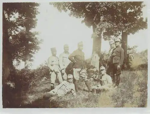 Photo ca. 8 x 11 cm military uniforms