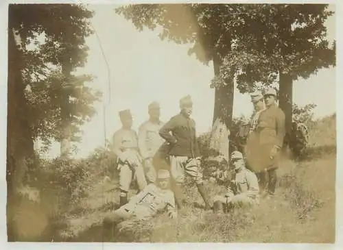 Photo ca. 8 x 11 cm military uniforms
