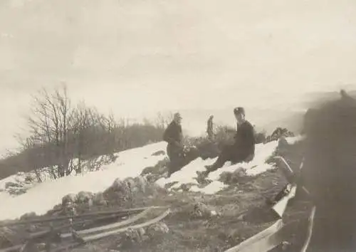 Photo ca. 8 x 11 cm winter scenic Romania