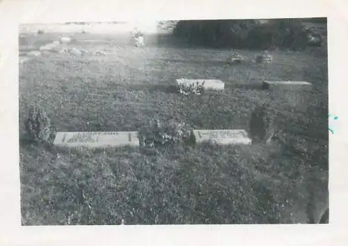 Photo ca. 8 x 11 cm cemetery Romania